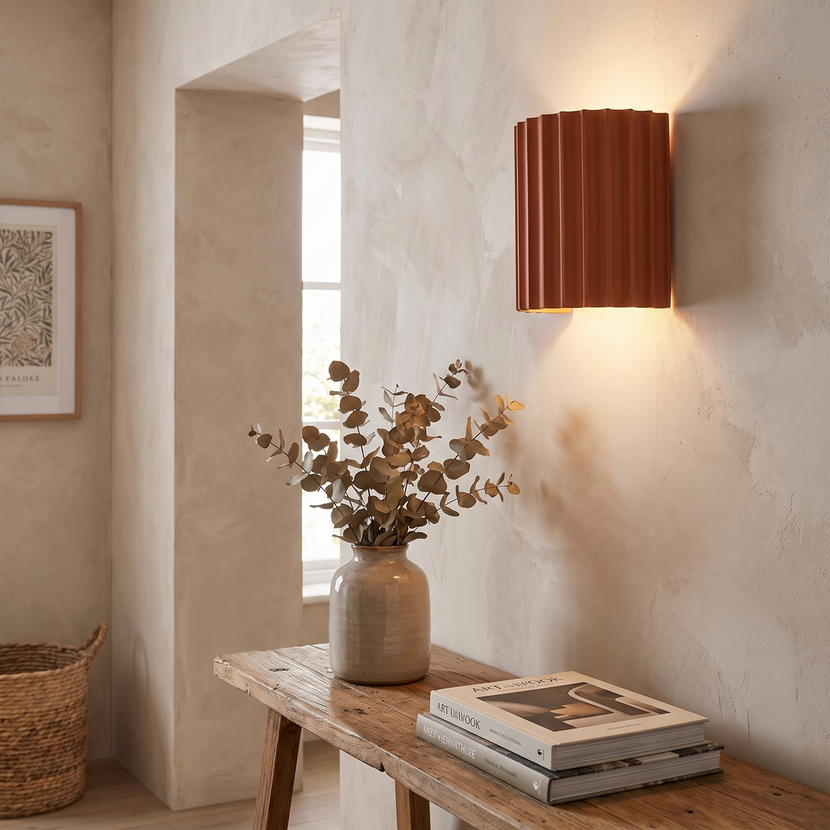 Nordic Modern Resin Wall Lamp in a lifestyle setting