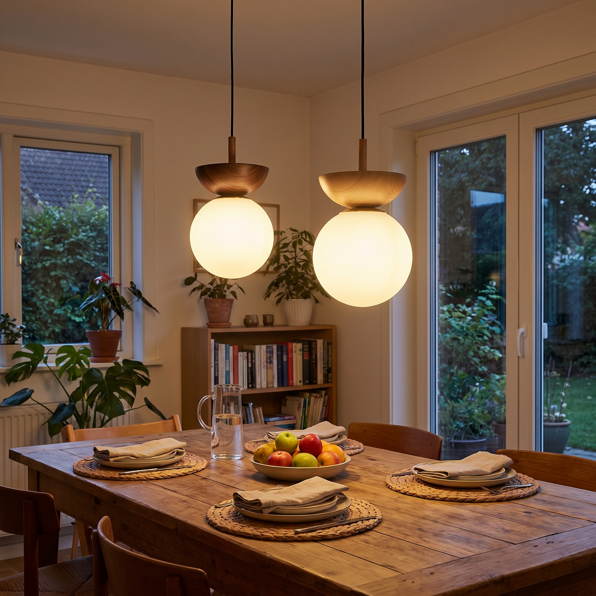 Nordic Opal Glass Ball Ceiling & Pendant Light in a lifestyle setting
