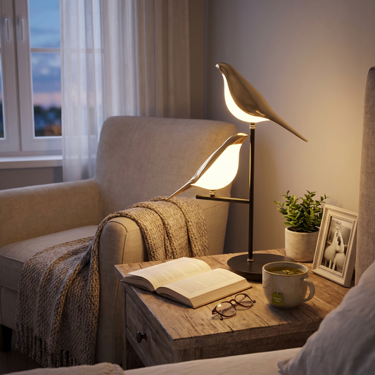 Golden Birdlight Wall Lamp in a lifestyle setting
