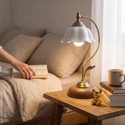 Vintage Goose Neck Table Lamp in a lifestyle setting