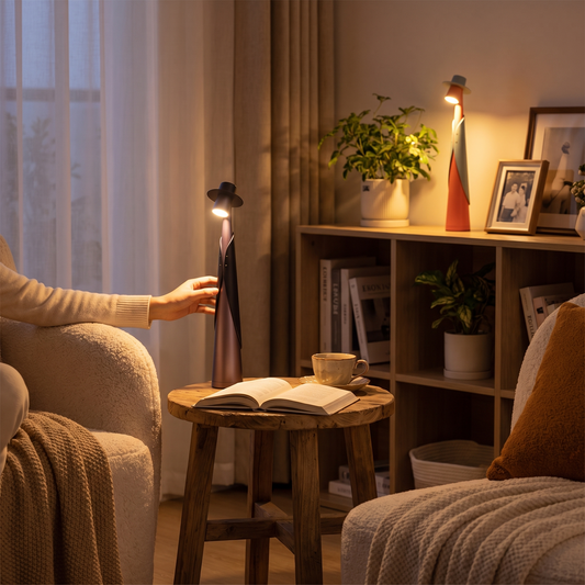 Rechargeable LED Hat Lamp in a lifestyle setting