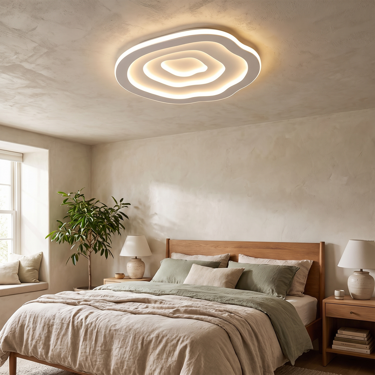 Ripple LED Ceiling Lamp in a lifestyle setting