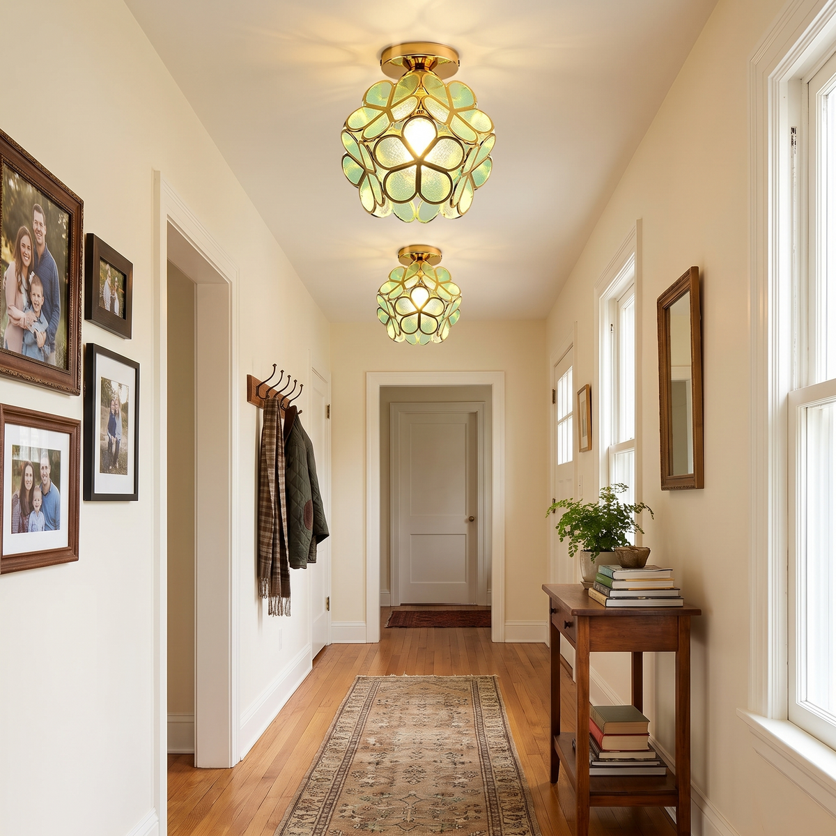 Nordic Petal Aisle Ceiling Lamp in a lifestyle setting