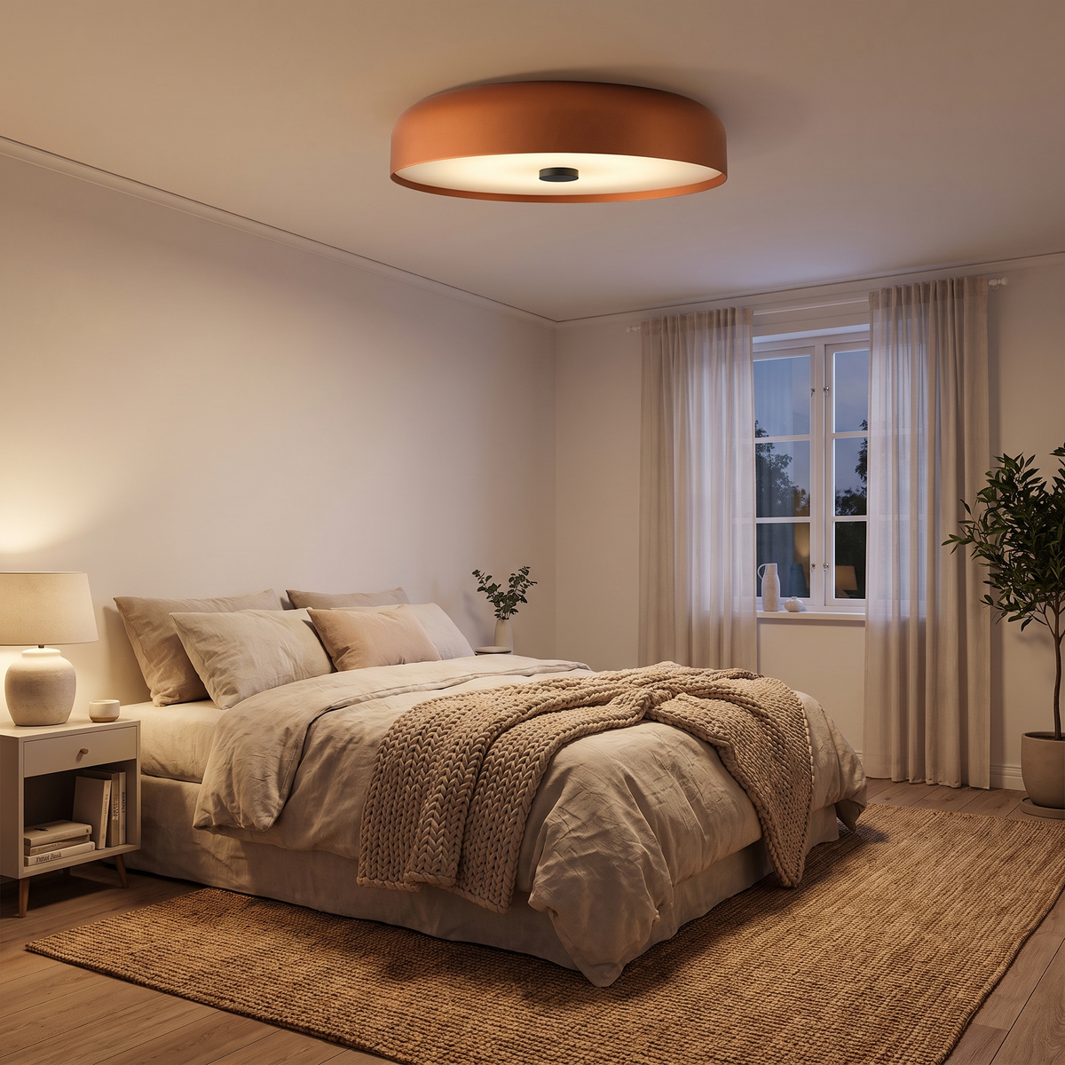 Nordic Retro LED Ceiling Light in a lifestyle setting