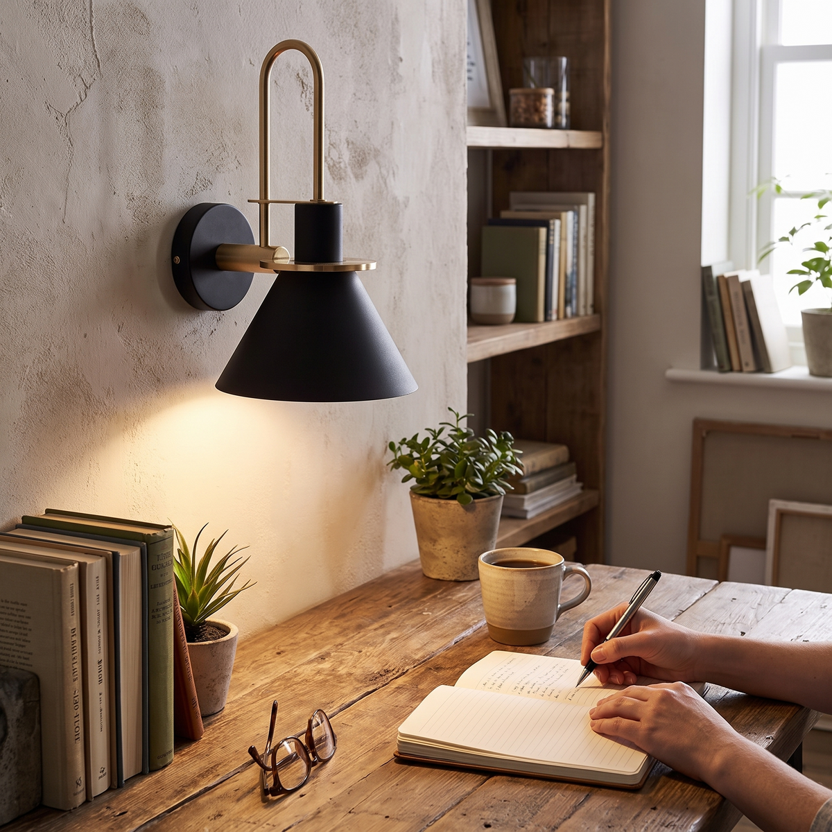 Mono Postmodern Metal Wall Lamp in a lifestyle setting