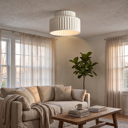 Nordic Ripple Ceiling Light in a lifestyle setting