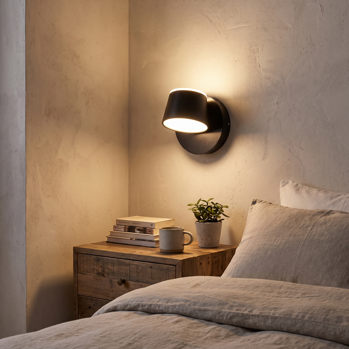 Rotatable LED Wall Lamp in a lifestyle setting