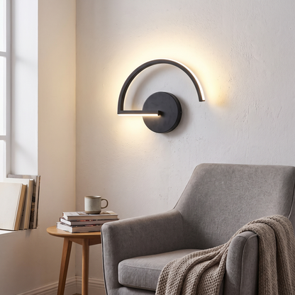 Curves Line LED Wall Light in a lifestyle setting
