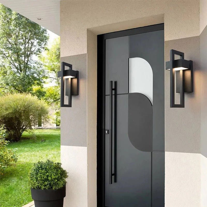 Scandinavian Geometric Outdoor LED Wall Light