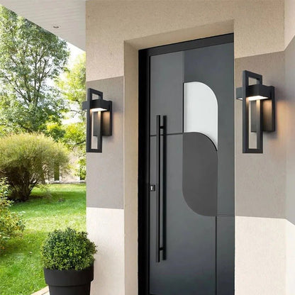 Scandinavian Geometric Outdoor LED Wall Light