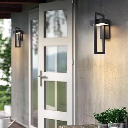 Scandinavian Geometric Outdoor LED Wall Light