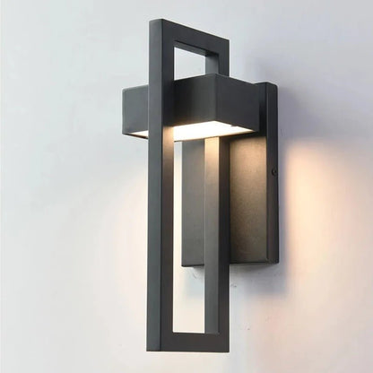 Scandinavian Geometric Outdoor LED Wall Light