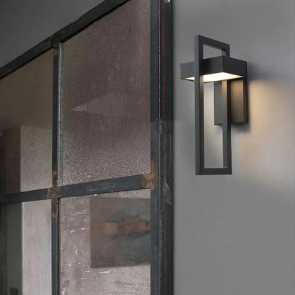Scandinavian Geometric Outdoor LED Wall Light