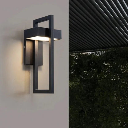 Scandinavian Geometric Outdoor LED Wall Light