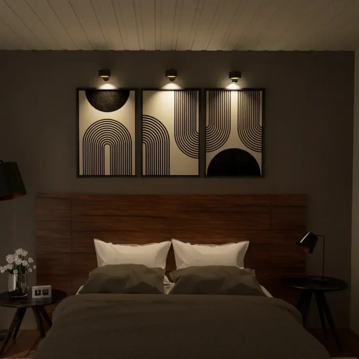Cordless USB Rechargeable LED Wall Light