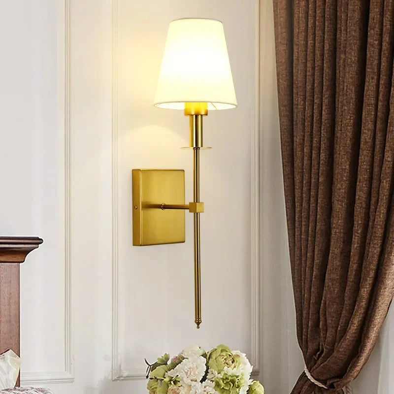 Nordic Fabric Shade LED Wall Sconce