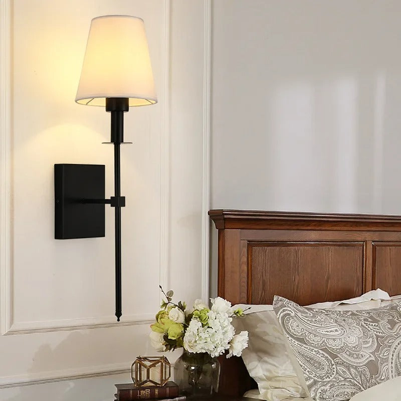 Nordic Fabric Shade LED Wall Sconce