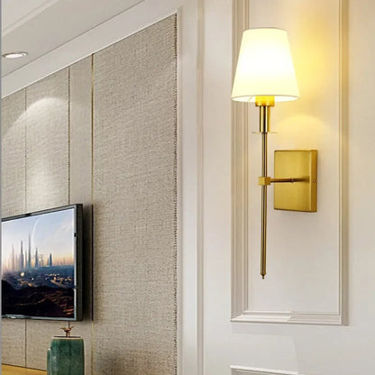 Nordic Fabric Shade LED Wall Sconce