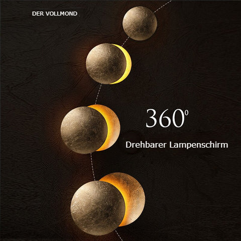 Lunaris Eclipse Überlappende Scheiben-Wandleuchte
