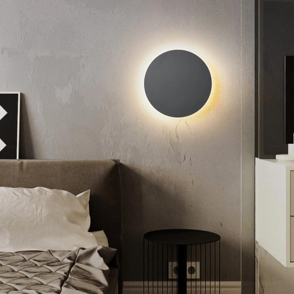 Minimalist Round Halo LED Wall Light
