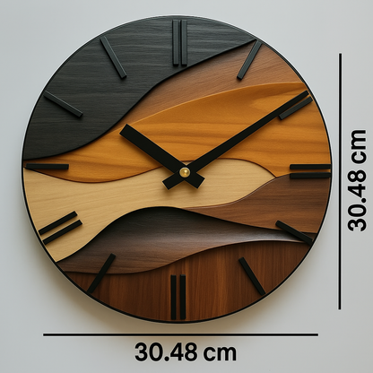 Künstlerische runde Wanduhr