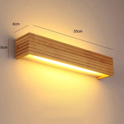 Wooden Acrylic LED Wall Lamp