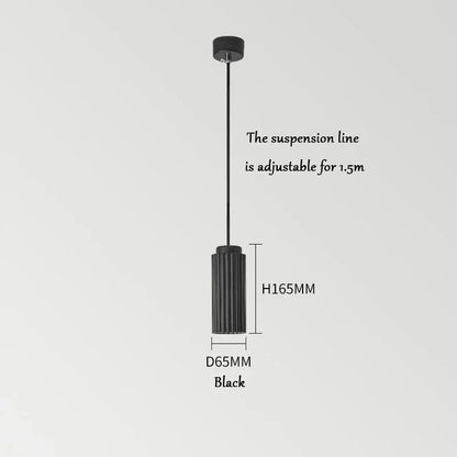 NordicGlow Fluted Glass Pendant Light